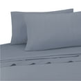 thumbnail image 4 of Soft Tees Luxury Cotton Modal Jersey Knit Sheet Set, Periwinkle, Twin, 4 of 4