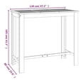 thumbnail image 2 of vidaXL 5 Piece Patio Bar Set Solid Wood Acacia, 2 of 9