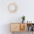 thumbnail image 2 of Hanging Wall Mirror with Macrame Fringe, Large Round Decoratic Boho Antique Mirror, 2 of 4