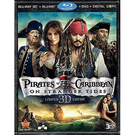 Pirates of the Caribbean: On Stranger Tides (Blu-ray 3D + Blu-ray + DVD + Digital Copy)