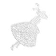 thumbnail image 2 of Troqueles De Corte Stencil Lady Metal Scrapbooking Embossing Crafts Greet Diy Carta Yuarrent HA025594-01, 2 of 5