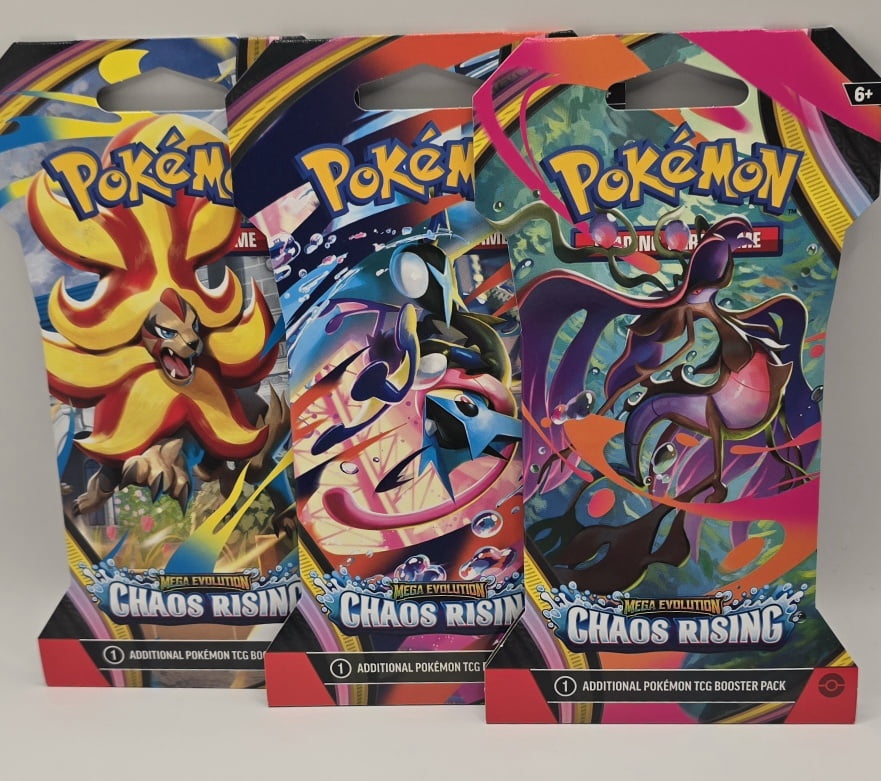 Pokémon TCG Mega Evolution ME04 - Chaos Rising Sleeved Booster Pack (1 Pack)