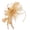 Khaki, variant on Fascinators for Women VLOOCKLW Flower Mesh Ribbons Feathers on a Headband and a Clip Tea Party Headwear for Girls and Women Silver