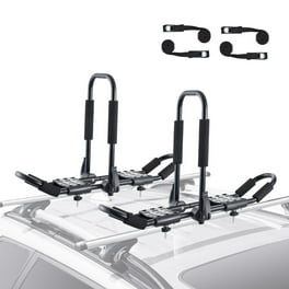 IKURAM Kayak Surf Ski Roof Carrier Rack, J-Style Folding 4-in-1