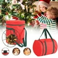 thumbnail image 5 of Clearance Under 5$ Christmas Lights Storage Bag, Dienrx Garland Holiday Container a Lot of Holiday Christmas Lights Bulbs Tear Proof 600D Fabric Reinforced Handles, 5 of 8