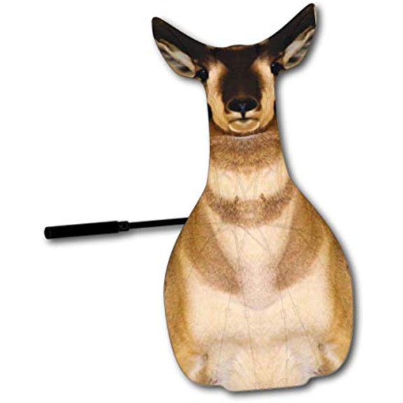 KILLERGEAR AntelopeFan, 3D Adolescent Antelope Fanning Decoy for Traditional Hunting, Locate & Set Up and Spot & Stalk; Portable and Durable Animal Umbrella with Built-In Ground Stake, Carrying Bag