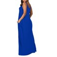 thumbnail image 3 of UVN Spaghetti Strap Dresses Woman with Pockets Summer Long Dress Loose Fit Maxi Dress, 3 of 5
