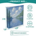 thumbnail image 3 of FORMRS 3 Ring Binder 1.5 inch with Pockets Set of 2 Clip Board 200 Sheets Capacity, Blue Sky and River, 3 of 8