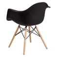 thumbnail image 3 of Heavenly Collection Bucket Armchair with Wood legs, 3 of 6