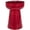 Red Modern Solid Round 14" x 14" x 20", variant on DecMode 16" x 19" Red Glass Modern Accent Table, 1-Piece