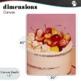 thumbnail image 4 of Stupell Industries Contemporary Strawberry Fruit Cake Canvas Art, 30 x 40, by LISH Creative, 4 of 8