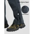 thumbnail image 3 of QPNGRP Men's Snow Ski Pants Water Resistance Fleece Lined Cargo Pants Softshell for Winter Outdoor with Zippered Bottom Legs, 3 of 12