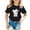 Black, variant on WOYY Toddler Girls Cute Graphic Tee Cartoon Cat Print Cotton Short Sleeve T-Shirt, Sizes 3-12