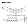 thumbnail image 3 of 6 String Electric Guitar Tailpiece Replacement Part for Electric Guitars, Guitar Stop Bar Tailpiece Guitar Bridge Part, 3 of 4