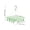 1PC 32 Clips Green, variant on Clothes Drying Hanger with 32 Clips / 8 Clips Socks Underwear Drying Folding Laundry Hanging Rack