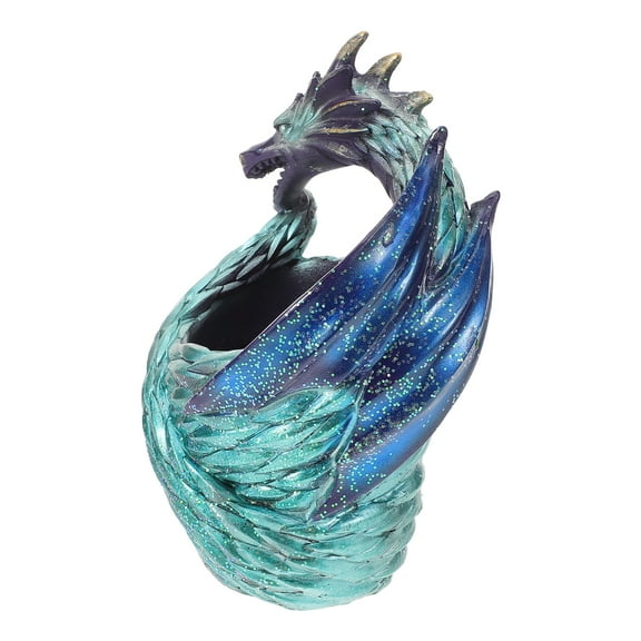 OFFIGAM succulent planter flower pot Dragon Shape Blue 1Pcs