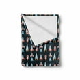 thumbnail image 2 of Space Soft Flannel Fleece Throw Blanket, Cartoon Illustration of Space Rockets in Different Shapes and Stars in the Sky, Cozy Plush for Indoor and Outdoor Use, 70" x 90", Multicolor, by Ambesonne, 2 of 6