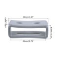 thumbnail image 2 of Uxcell Watch Band Strap Loops Silicone for 20mm Width Watch Band, Grey 2 Pack, 2 of 5