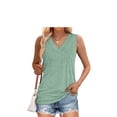thumbnail image 2 of Wiholl Tank Tops for Women Summer V Neck T Shirts Trendy Sleeveless Basic Tee Loose Fit 2026 Fashion, 2 of 8