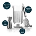 thumbnail image 2 of Libbey Flashback Cocktail Bar Set - 4 Piece Cocktail Mixing Glass Set with Stirring Glass and More - Mixology Bartender Kit for Drink Connoisseurs, 2 of 4