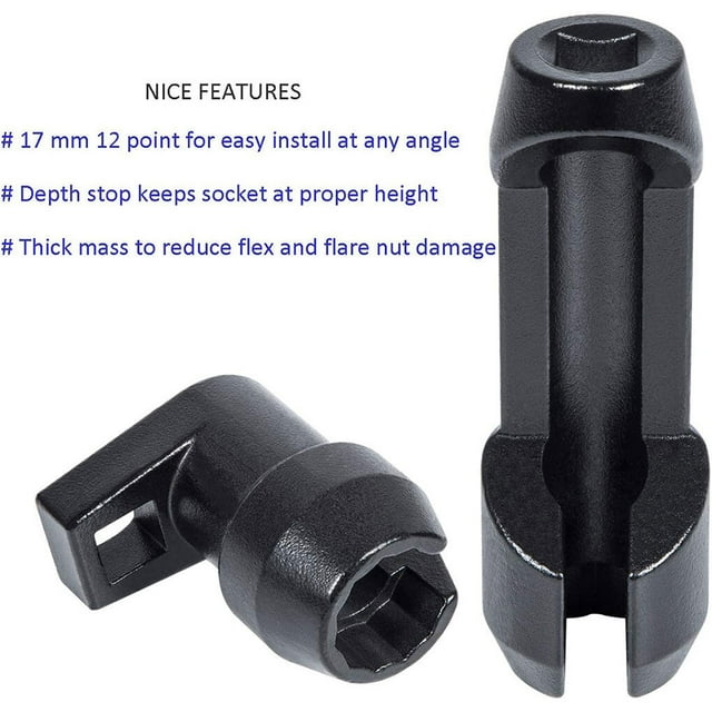 2 Pièces Voiture Carburant Remplissage Prise Modifiée 17mm Modifié en Métal 12 Prises Accessoires Remplacement pour Course de Puissance 6.7L F250 F350