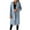 Light Blue, variant on Women's Wool Blend Coat Double Breasted Lapel Collar Solid Color Winter Formal Jacket