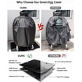 thumbnail image 2 of Heavy Duty 210D Waterproof Large Grill Cover, Outdoor Ceramic Smoker Cover with Vents & Handles, 2 of 7