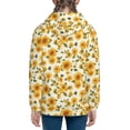 thumbnail image 6 of Picia Classical Cute Sunflower for Boys Fashion Full-zip Hoodies & Sweatshirts with Kangaroo Pocket,Zip-up Hooded Sweatshirt for Kid, Moisture Wicking & Breathable-Medium, 6 of 6