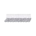 thumbnail image 2 of Hanes Boy's Uniform Crew Socks Pack, 10-Pack, Moisture-Wicking, Cushioned White/Grey Heather/Varsity Royal L, 2 of 2