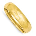 thumbnail image 1 of 14k Yellow Gold 17.45mm Florentine Hinged Bangle Bracelet, 1 of 6