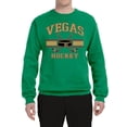 thumbnail image 2 of Wild Bobby City of Vegas Hockey Fantasy Fan Sports Unisex Crewneck Sweatshirt, Kelly, Small, 2 of 5