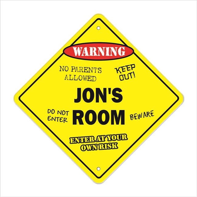 SignMission X-Jons Room 12 x 12 Po Zone de Passage Xing Signe de Chambre - Jons