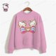 thumbnail image 3 of Sudadera con capucha de HELLO KITTY para mujer, ropa de calle con estampado de manga larga, estilo Harajuku, para otoño e invierno, 3 of 5