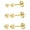 14K Yellow Gold, variant on Kezef 925 Sterling Silver Round Ball Stud Earring 3-Size Set - 2mm to 4mm - Hypoallergenic