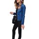 thumbnail image 2 of Txlixc - Chaqueta de piel sintética para mujer, chaqueta de motociclista delgada, chaqueta corta de manga larga con cremallera Txlixc Estilo de ocio, 2 of 3