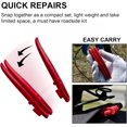 thumbnail image 4 of Queilt 105x12mm 6Pcs Compact Roadside Bicycle Tyre Levers Tool for Inner Tube Tire Solid Reliable Plastic Bike Tire Spoons Set Lightweight Changing Kits Quick Repair Pry Bar Lever, 4 of 5