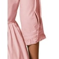 thumbnail image 5 of INSPIRE CHIC Women's Shirt Dress 3/4 Sleeve Button Down Mini Dresses XS Rose Pink, 5 of 5
