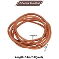 thumbnail image 2 of 2 Pairs Leather Boot Laces 55 Inch Flat Leather Shoe Laces Brown Cowhide Shoelaces Durable Leather Boot Strings for Boots Boating Shoes Cloth Jeans Bag Baseball Mits, 2 of 6