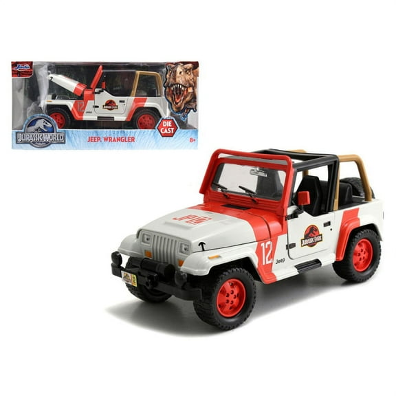 1992 Jeep Wrangler Jurassic World Movie 1/24 Diecast Model Car by Jada