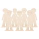 thumbnail image 1 of 7pcs Kids Craft Wood Painting Cutouts Wooden Boy Figurines For Diy Ornaments Preschool Educational Handcrafts Safe Natural Wood, 1 of 4
