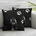 thumbnail image 3 of Decorative Throw Pillow Cover Case inch,Cute Dog Paw Star Square Standard Cushion Covers for Outdoor Couch Sofa Bed Car Gift Double Side Design, 3 of 5
