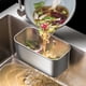 thumbnail image 4 of Bandeja de filtro de fregadero, cesta de filtro para fregaderos, colador de cocina de acero inoxidable, organizador de fregadero para frutas y verduras ANGGREK Otros, 4 of 8