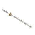 thumbnail image 5 of Uxcell 7.87''x0.08''x0.55''Screw Rod with Copper Nut for 3D Printer  Stainless Steel Silver Tone 2pcs, 5 of 5