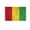 2x3 ft Nylon Flag, variant on AGAS Guinea Flag 4x6 inch - 11" Plastic Pole 100% Polyester Stitched Edges Guinean National Mini Flag on a Stick