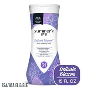 Summer's Eve Delicate Blossom Daily Feminine Wash, Removes Odor, pH Balanced, 15 fl oz