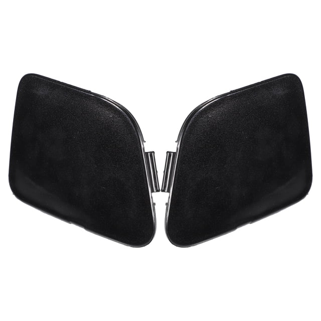 Par de cubiertas de gancho de remolque para parachoques delantero, izquierdo y derecho, sin pintar, para Toyota Prius V 2015-2017, No.52128-47040, negro