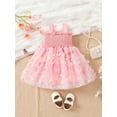 thumbnail image 3 of Bagilaanoe Newborn Baby Girl Party Dress Butterfly Sleeveless A-line Princess Dresses 6M 9M 12M 18M 24M Infant Patchwork Tulle Skirt, 3 of 7