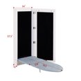 thumbnail image 6 of Facilehome Wall Mounted Fold Out Ironing Board, White Solid Print, 6 of 7