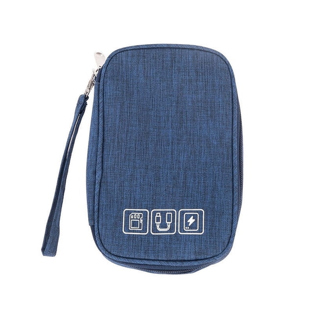 Bolsa Accesorios Electrónicos Organizador Bolsa de Datos Multifuncio Bolsa de Almacenamiento de Cables para Cargadores de Banco de Energía Auriculares de Cable USB