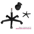 thumbnail image 4 of Silla Taburete Circular VANLIG Rosa con Respaldo y Altura Ajustable 38-55 cm para Consultorio y SPA, 4 of 7